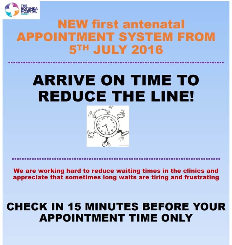 New antenatal appointment system