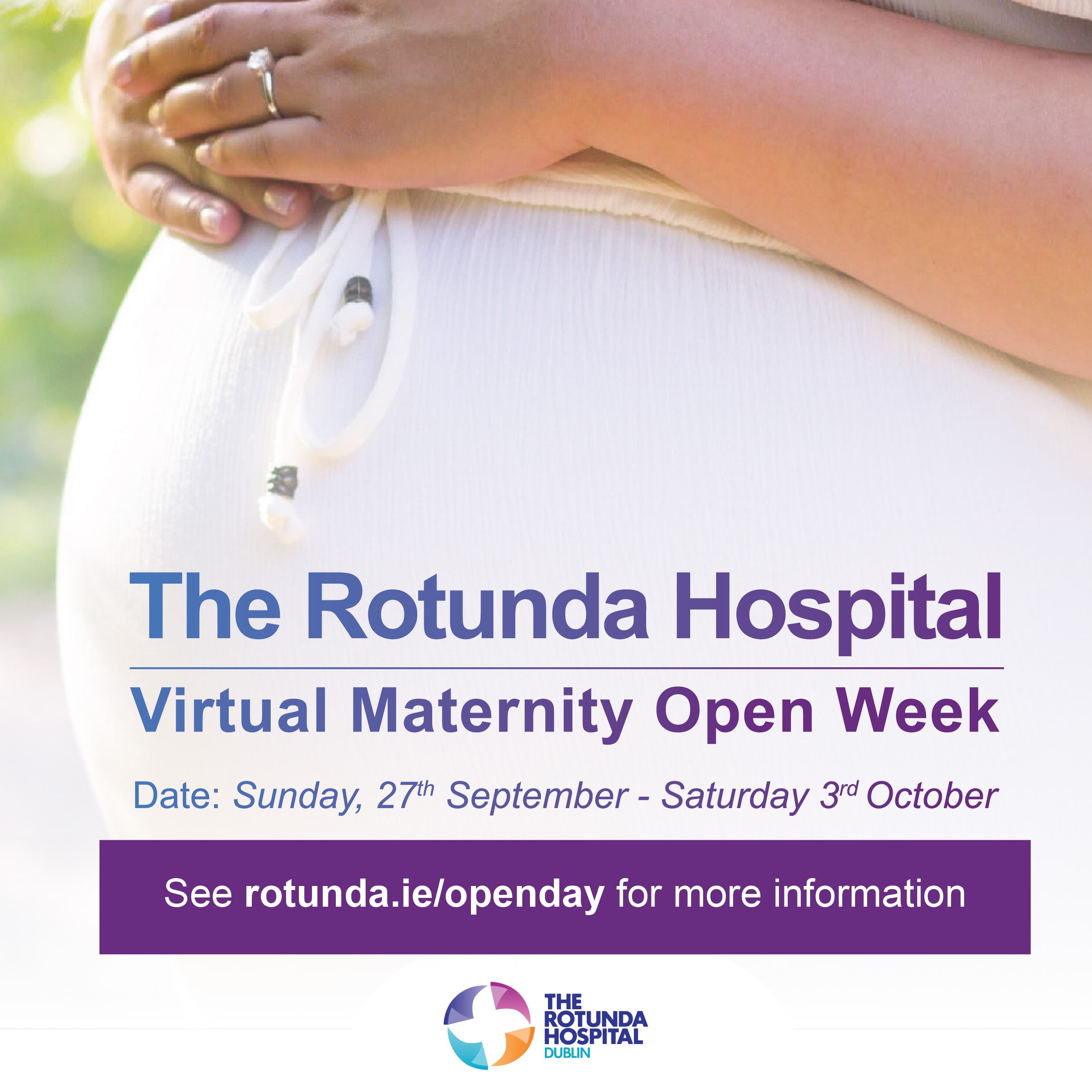Follow the Rotunda Virtual Maternity Open Week on Instagram